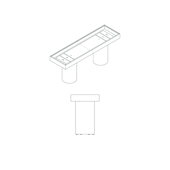 Modern Shuffleboard Table drawings